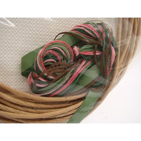 NEW Janlynn Counted Cross Stitch Kit A Thing Of Beauty Is A Joy Forever 5" Round - Picture 7 of 9